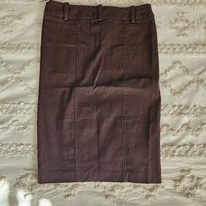 Xi Classic Brown Pencil Skirt